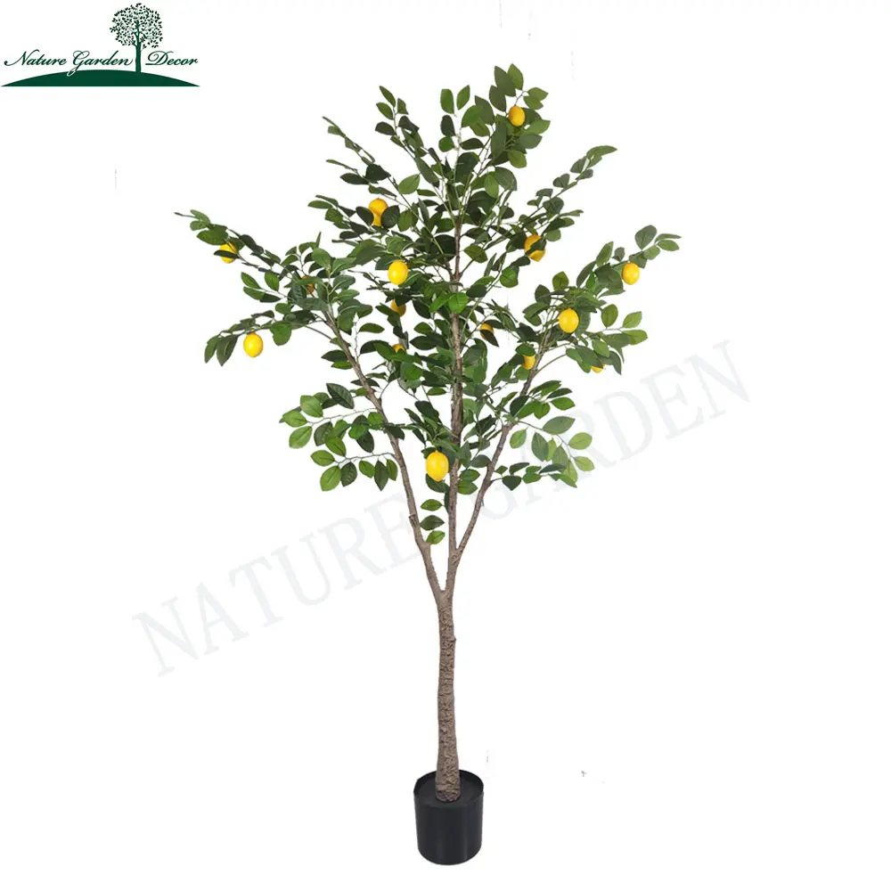 Realistische Mode Stoff künstliche Obst pflanze zum Verkauf Garten/Home Fake Lemon Tree