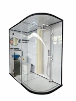 Dosettes de salle de bain préfabriquées Maison complète modulaire en conteneur Maison préfabriquée avec salle de bain toilette