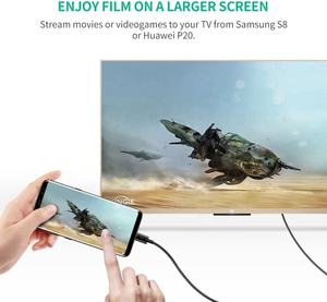 4K 60Hz USB C إلى HDMI فيديو أغنية كابل لجهاز ماكبوك برو و باد برو و سامسونج المحمول و المحمول و أكثر - Product Image 4