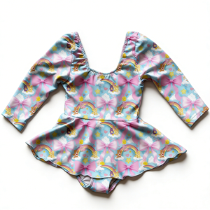 Robe barboteuse à manches longues pour tout-petits Ruidian personnalisée, imprimée pour la Saint-Valentin, en bambou, avec boutons, pour les enfants de 0 à 3 ans - Product Image 2
