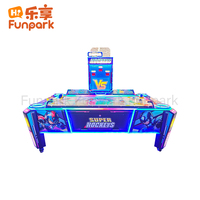 Máquina de Hockey de Aire Interactiva, Juego de Arcade Deportivo Comercial para Centros Comerciales y Zonas de Entretenimiento Infantil