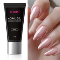 RONIKI Gel de Construction Cristallin de Qualité Supérieure 30g 60g Certifié CE MSDS Faible MOQ Formule Personnalisée pour Partenaires Mondiaux de Salons de Beauté