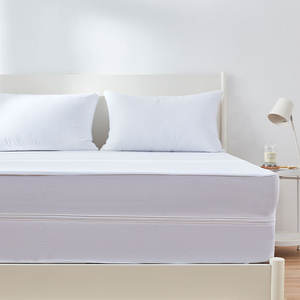 Protecteur de matelas imperméable en TPU en tissu tricoté anti-allergique <span class=keywords><strong>pas</strong></span> <span class=keywords><strong>cher</strong></span>, protège-matelas contre les punaises de lit avec fermeture éclair - Product Image 2