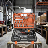 Ensemble complet d'outils de réparation automobile, douilles, clé à cliquet, douilles multifonctionnelles, boîte à outils combinée, bricolage industriel