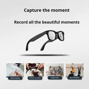 نظارات ذكية HeyCyan-G300 بدقة 800 واط بكسل لتسجيل الفيديو والتقاط الصور مع التعرف على الأشياء بالذكاء الاصطناعي والترجمة الذكية للموسيقى متوافقة مع أندرويد/iOS - Product Image 3