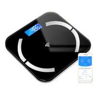 Balance de graisse corporelle, vip noir, pour salle de bains naturelle