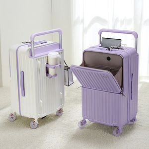 <span class=keywords><strong>Valise</strong></span> PC Spinner vérifiée avec poignée souple large, ouverture frontale, style sport personnalisable, extensible, durable et légère - Product Image 2