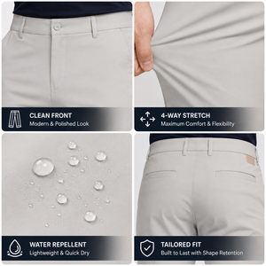 Nylon <b>Spandex</b> <b>Pants</b> Men 4 Way Stretch Quick Dry Water Repellent Lightweight Tailored Golf Trousers Custom Performance Wear - Product Image 3