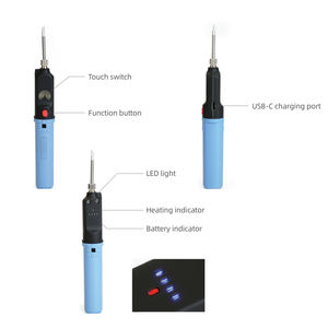 <span class=keywords><strong>Fer</strong></span> à <span class=keywords><strong>souder</strong></span> <span class=keywords><strong>sans</strong></span> fil rechargeable facile à utiliser, pratique et <span class=keywords><strong>sans</strong></span> fil, avec interrupteur - Product Image 2