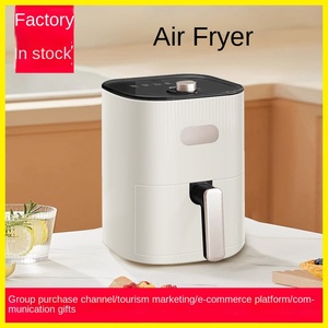 Four électrique multifonctionnel en acier inoxydable manuel de luxe de 4 L, blanc pur, friteuse à air, cuisinière sans huile pour la maison - Product Image 2