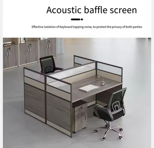 Moderno ufficio ergonomico divisorio schermo Multi-personale Multi-persona scrivania scrivania sedia combinazione per il posto di <span class=keywords><strong>lavoro</strong></span> - Product Image 6