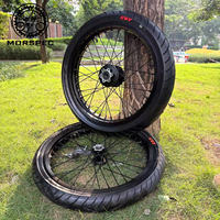 Ensemble de roues MORSPEC Surron Light Bee Lbx Supermoto Lbx Talaria pour moto SuperMoto, jantes noires 70/90-17 90/80-17 17 pouces