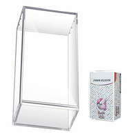 Lot de 10 boîtes de protection en acrylique pour cartes, étui de présentation rigide transparent en acrylique pour collection de boîtes de cartes scellées Booster
