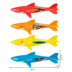 Équipement de jeu aquatique en plastique, jouet de plongée pour piscine, jeu de lancer d'anneaux pour piscine, jouets aquatiques pour l'entraînement de la plongée sous-marine avec poissons - Product Image 3