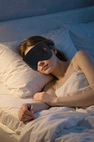 Weiche Wiederaufladbare Augenmaske mit Vibration, Wärme und Zeitsteuerung Elektrische Heißkompresse Massagegerät für Zuhause, Büro und Reisen