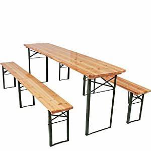 Heavy Duty esterno rotondo cortile Picnic festa sala <span class=keywords><strong>da</strong></span> pranzo pieghevole birreria <span class=keywords><strong>da</strong></span> <span class=keywords><strong>giardino</strong></span> in legno birra set <span class=keywords><strong>tavolo</strong></span> e <span class=keywords><strong>panca</strong></span> per evento - Product Image 3