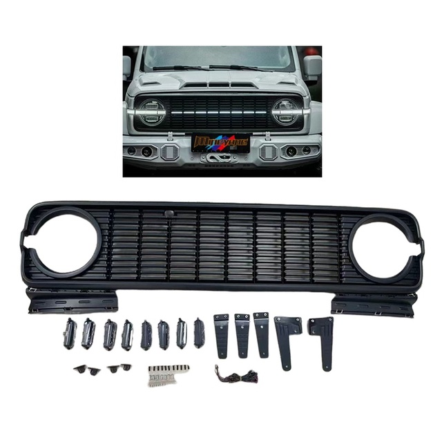 4X4 Off Road Front Grill Car Accessories Grille Light Cover for GREAT WALL WEY GWM Tank 300 Led Car Grills