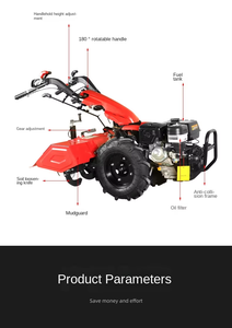 Cultivador <span class=keywords><strong>de</strong></span> Jardín con Motor Loncin <span class=keywords><strong>de</strong></span> Nuevo Tipo, Tractor <span class=keywords><strong>de</strong></span> Arrastre con Doble Arado - Product Image 3