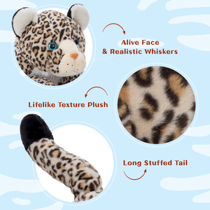 Chinesische Fabrik Große Realistische Leoparden-Stofftier-Kissen-Puppe zum Einschlafen, zur Beruhigung der Emotionen, Festival- und Geburtstagsgeschenk - Product Image 4