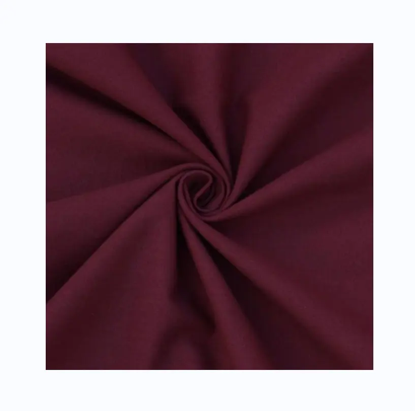 cheap price per meter tc polyester twill poplin stretch cotton dyed spun fabric weaving for monk clothes