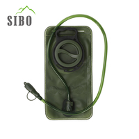 Beg Air Mendaki Tactical 1.5L, Bolsa de Hidratación Plegable Sibo con Manguera de Liberación Rápida, Impermeable y con Tapa Antipolvo para Correr