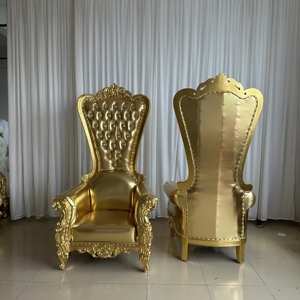 เก้าอี้บัลลังก์หนังสุดหรูหราสไตล์ราชินี - Product Image 6