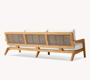 Sassanid Outdoor Contemporary Classic Patio Juegos de jardín Hotel de lujo Muebles de exterior Avila Teak Collection Outdoor Living Set - Product Image 4