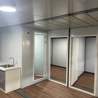 Maisons préfabriquées portables sur mesure de 40 pieds, conteneurs pliables et extensibles de 40 pieds, maison préfabriquée mobile