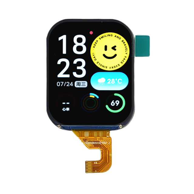 2" IPS LCD 240x296 SPI - Can Add Touch Screen Display for Smart Watches & Medical Wearables