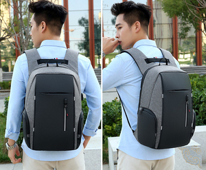 Biểu Tượng Tùy Chỉnh Chất Lượng Cao Hot Bán Thời Trang Đơn Giản Không Thấm Nước Ngăn USB Sạc Kinh Doanh Du Lịch Máy Tính Xách Tay Ba Lô Cho Nam Giới - Product Image 4