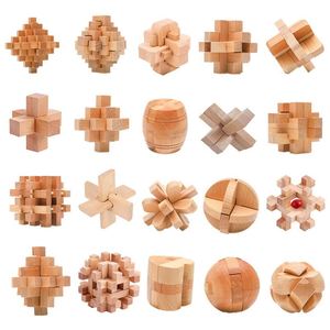 Rompecabezas de Madera 3D para Adolescentes y Adultos, Juego de Ingenio con Bloques Encajables - Product Image 1