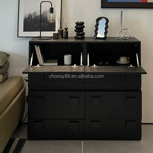 Meuble de salle à manger rétro en bois massif moderne du milieu du siècle pour la maison ou l'hôtel pour le rangement latéral du salon et de la chambre à coucher - Product Image 6