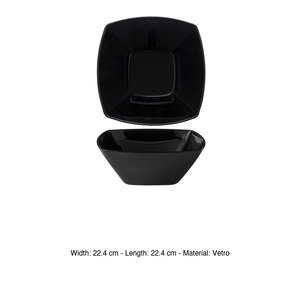Bol à salade Eclipse noir 22,4 × 22,4 cm carré en verre de Bormioli Rocco - Product Image 3