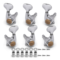 High Sales Volume SAPHUE Guitar Locked Machine Head Sealed Fishtail Peg L/R Titanium Chrome for Electric Guitar