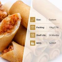 Rollos de Primavera Congelados Kimchi de Primera Calidad al por Mayor, Sabor a Vegetales Picantes, Crujientes y Fritos para Restaurantes y HoReCa