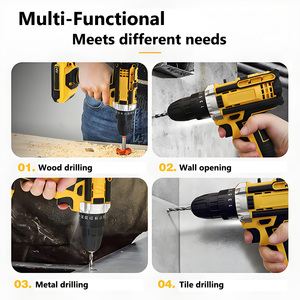 Perceuse électrique sans fil haute puissance pour usage domestique, ensemble de 118 pièces, mini perceuses à percussion, tournevis dynamométrique, outils électriques - Product Image 3