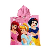 Peignoir en microfibre imprimé extra large pour enfants Serviette à capuche de natation d'été avec design de dessin animé pour une utilisation à la plage