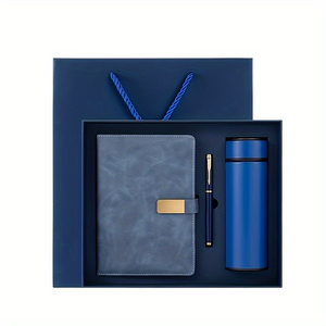 Custom Logo A5 Leather Notebook Insulated Tumbler Executive <b>Pen</b> Business Gift Set Luxury Corporate Office Gift <b>Box</b> - Product Image 4