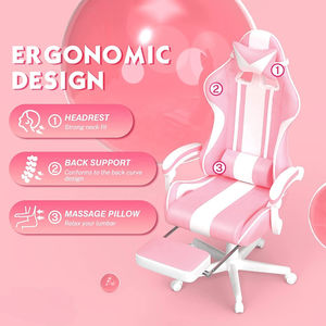Venta al por mayor popular Rosa Silla <span class=keywords><strong>Gamer</strong></span> PU cuero PC ordenador Juegos sillas cómodo Gaming Silla de <span class=keywords><strong>escritorio</strong></span> <span class=keywords><strong>para</strong></span> las <span class=keywords><strong>niñas</strong></span> - Product Image 4