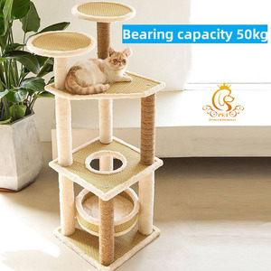 Árbol para gatos con torre rascadora para mascotas y dos hamacas, condominio para gatos, para tiempo libre, EUR PET - Product Image 3