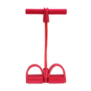 Suministro del fabricante Pedal <span class=keywords><strong>de</strong></span> <span class=keywords><strong>pie</strong></span> TPR <span class=keywords><strong>de</strong></span> 4 hebras Cuerda elástica <span class=keywords><strong>Banda</strong></span> <span class=keywords><strong>de</strong></span> resistencia multifuncional Ejercitador <span class=keywords><strong>de</strong></span> piernas Entrenador abdominal para sentarse - Product Image 1