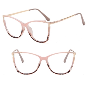Marcos de metal óptico para mujer, antiluz azul, Cuadrado redondo grande, aleación de <span class=keywords><strong>oro</strong></span> caqui 2025 - Product Image 5