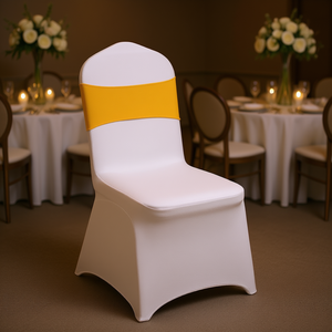 Funda de Silla VEVOR, Elástica, Ajustable, Removible, Lavable, Lisa, Teñida, Estilo Clásico, para Bodas y Eventos - Product Image 2