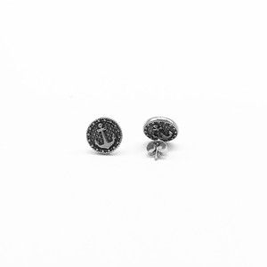 Yunnique – boucles d'oreilles en forme d'ancre, en argent tibétain, en acier inoxydable 316, bijoux à la mode pour hommes et femmes - Product Image 2
