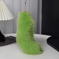 Porte-clés queue de renard duveteuse Y2K, accessoires de cosplay, pendentif en peluche pour clés de voiture pour femmes