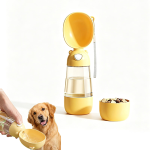 Nouvelle gamelle portable 2-en-1 grande capacité anti-fuite pour chiens et chats – Bouteille d'eau et de nourriture élégante et durable pour animaux de compagnie en extérieur - Product Image 1