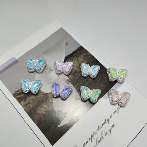 Butterfly Alloy Jewelry Findings Small Plated DIY Accessories for Necklace <b>Bracelet</b> Keychain - Product Image 1