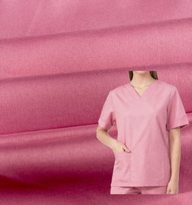 Tela de Poliéster Tejida al por Mayor, Elástica en 4 Direcciones, 150D, Poliéster Hilado, Tinte Liso, Tela Saudí para Thobe, 220G/M, Tela Musulmana Árabe - Product Image 1