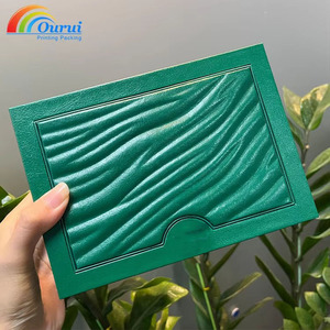Boîte à montre en cuir PU vert de luxe, boîte cadeau rigide haut de gamme pour une seule montre mécanique - Product Image 3