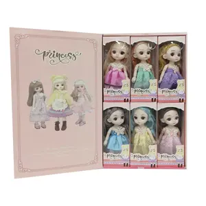 Bonecas de corpo sólido, popular, mini 6 polegadas, com articulações móveis, bonecas bjd para meninas, brinquedos